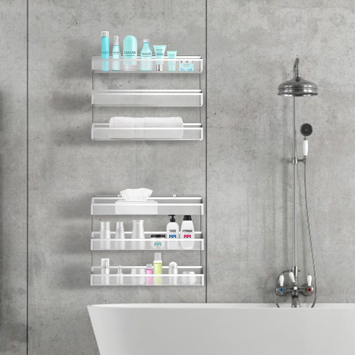 Wall Spice Rack (Set of 2)